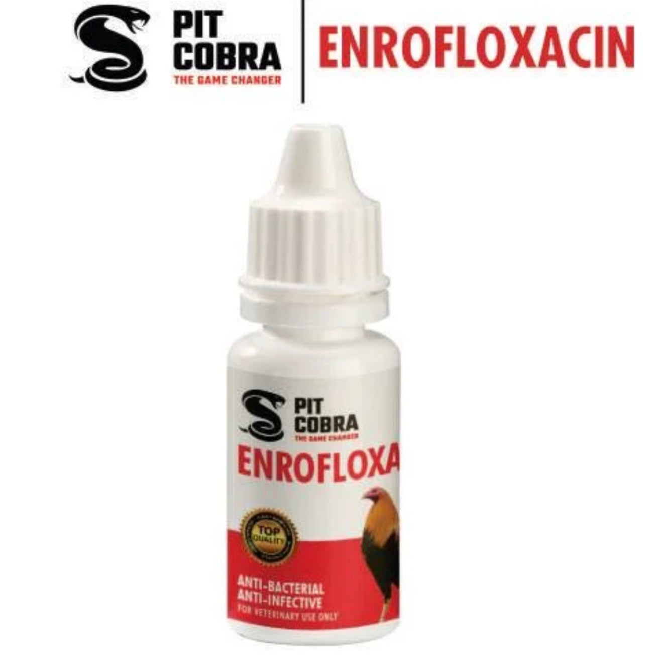 Pit Cobra Enrofloxacin 15ml - Anti-Bacterial Anti-Infective for Pigeons poultry